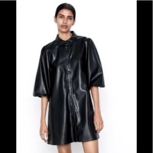 Zara Faux Leather Dress